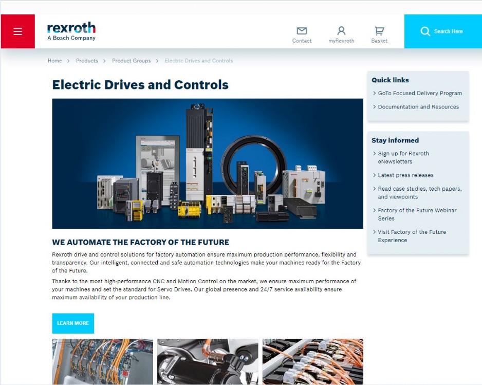 Our Partner BOSCH Rexroth